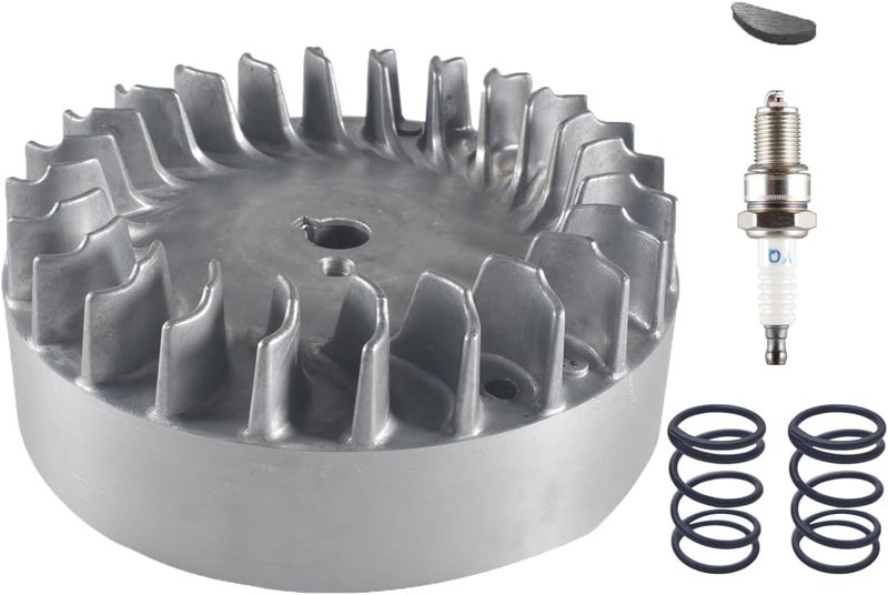 BUHNSS Aluminum Flywheel 10krpm With Spark Plug 22lb Springs For Honda gx200 For Clone 196cc BSP Tilly For Predator 160cc 196cc 212cc 224cc 69730 69736 Non Hemi Mini Bike Performance Parts - Image 1